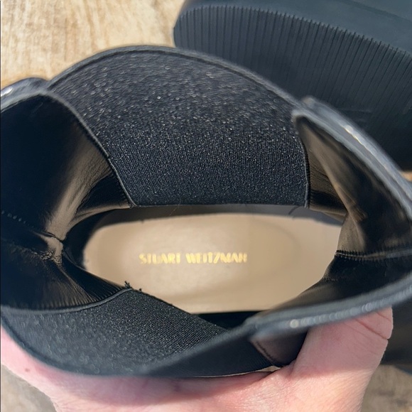 NWOT Stuart Weitzman Leather Ankle Boots 7 - Picture 7 of 7